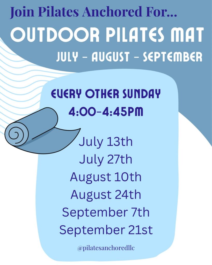 outdoor pilates mat schedule